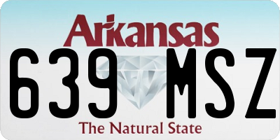 AR license plate 639MSZ