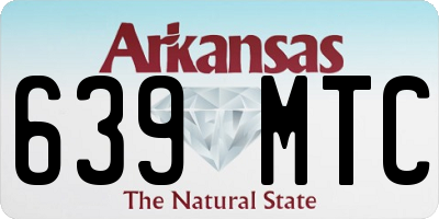 AR license plate 639MTC