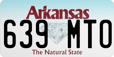 AR license plate 639MTO