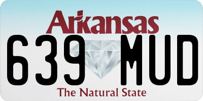 AR license plate 639MUD