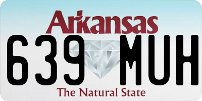 AR license plate 639MUH