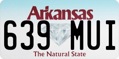 AR license plate 639MUI
