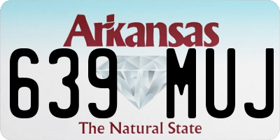 AR license plate 639MUJ