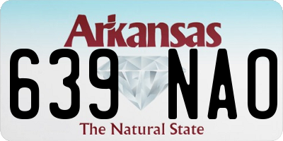AR license plate 639NAO