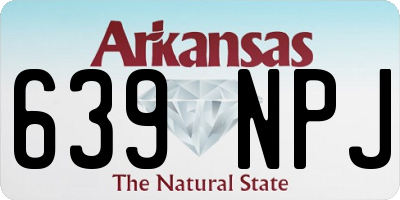 AR license plate 639NPJ