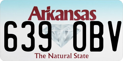 AR license plate 639OBV