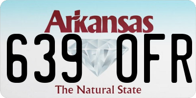 AR license plate 639OFR