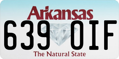 AR license plate 639OIF