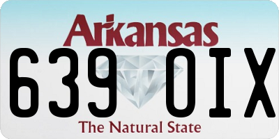 AR license plate 639OIX