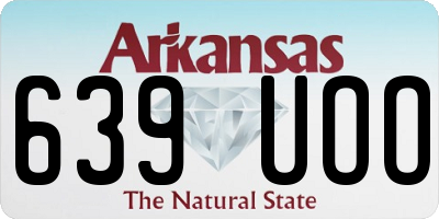 AR license plate 639UOO