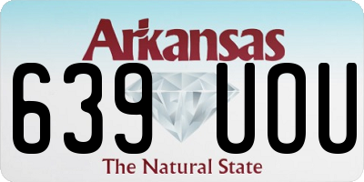AR license plate 639UOU