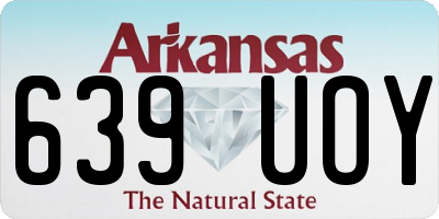 AR license plate 639UOY