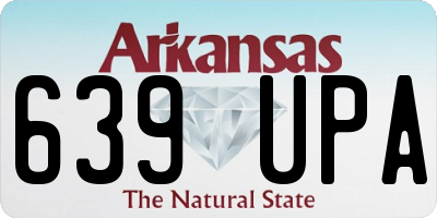 AR license plate 639UPA