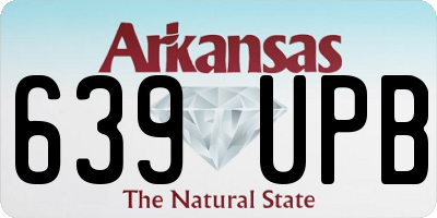 AR license plate 639UPB