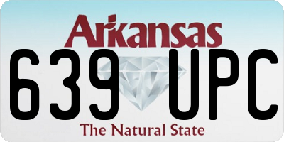 AR license plate 639UPC
