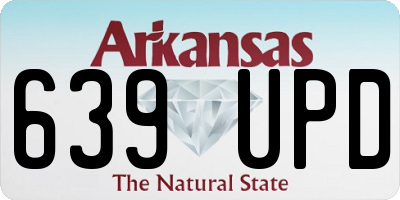 AR license plate 639UPD