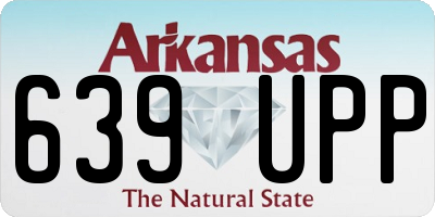AR license plate 639UPP