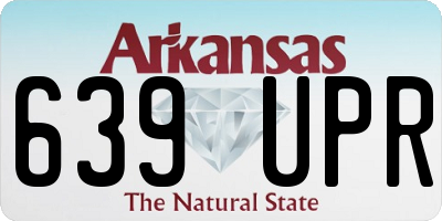 AR license plate 639UPR