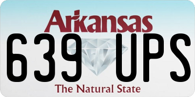 AR license plate 639UPS