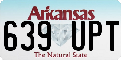 AR license plate 639UPT