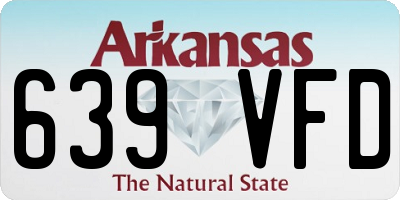 AR license plate 639VFD