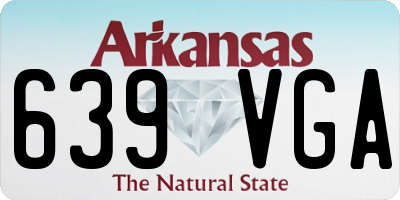 AR license plate 639VGA