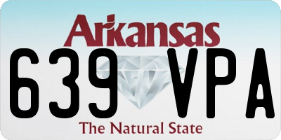 AR license plate 639VPA