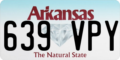 AR license plate 639VPY