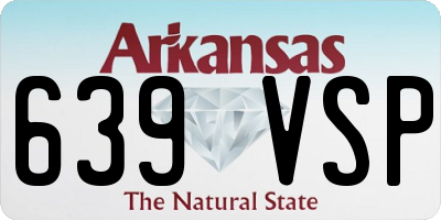 AR license plate 639VSP