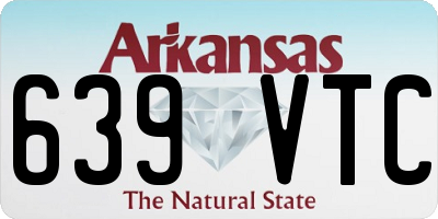 AR license plate 639VTC