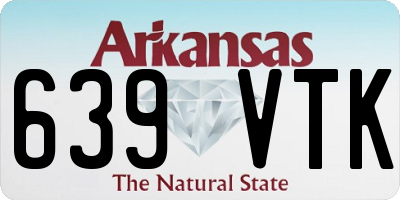 AR license plate 639VTK