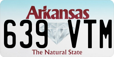 AR license plate 639VTM