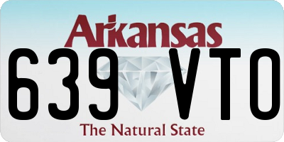 AR license plate 639VTO