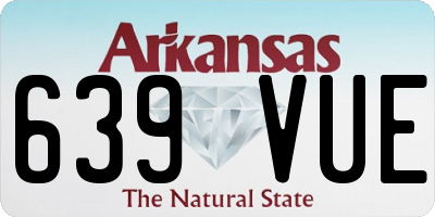 AR license plate 639VUE