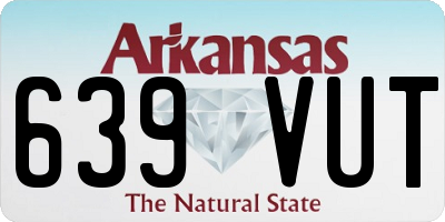 AR license plate 639VUT