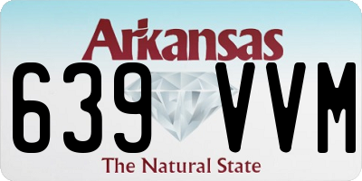 AR license plate 639VVM