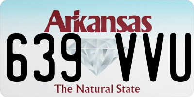 AR license plate 639VVU