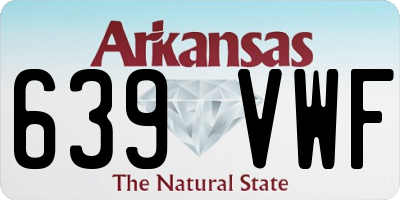AR license plate 639VWF