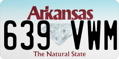 AR license plate 639VWM