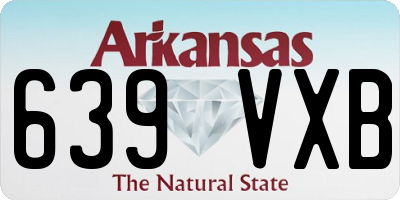 AR license plate 639VXB