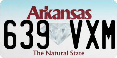 AR license plate 639VXM
