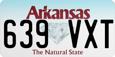 AR license plate 639VXT