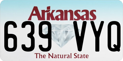 AR license plate 639VYQ