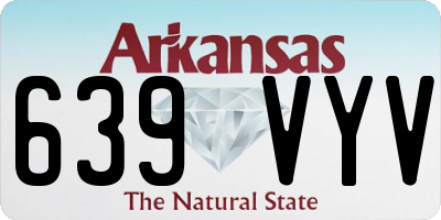AR license plate 639VYV