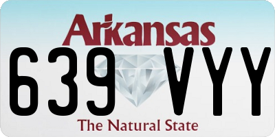 AR license plate 639VYY