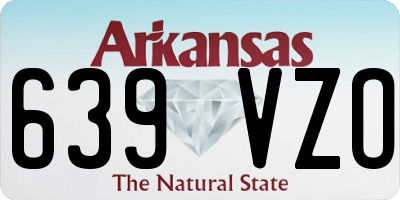 AR license plate 639VZO