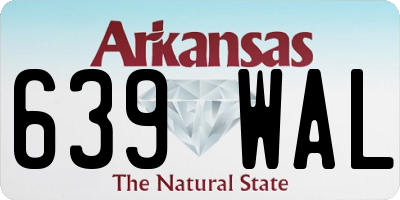 AR license plate 639WAL