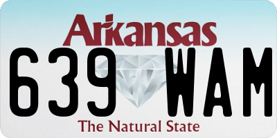 AR license plate 639WAM
