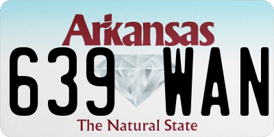 AR license plate 639WAN