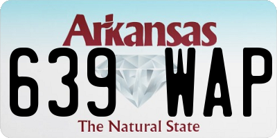 AR license plate 639WAP